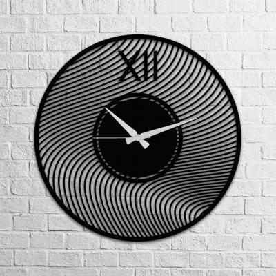 Wavy Metal Wall Clock