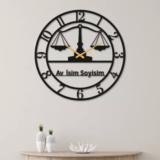 Lawyer Metal Wall Clock
