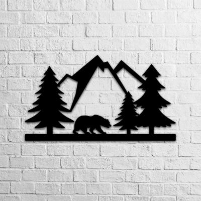 Bear & Forest Metal Decor