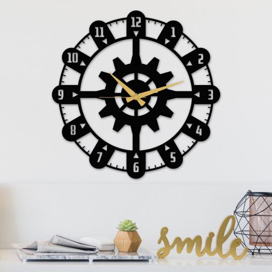 Cogwheel Metal Wall Clock