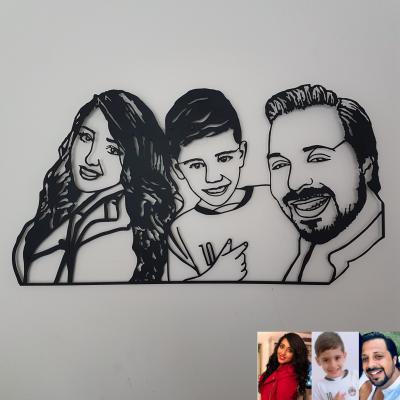 Metal Portrait Wall Decor